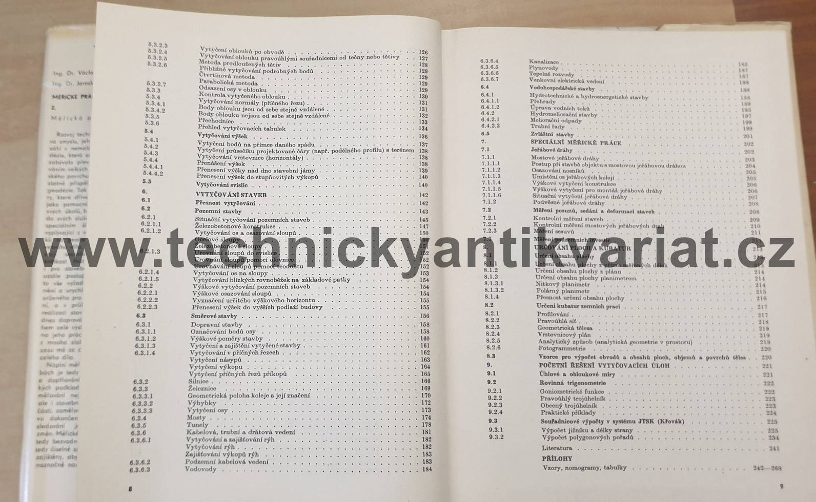 Měřické práce na stavbách 1,2 - Staněk, Svoboda (1972, 1973)