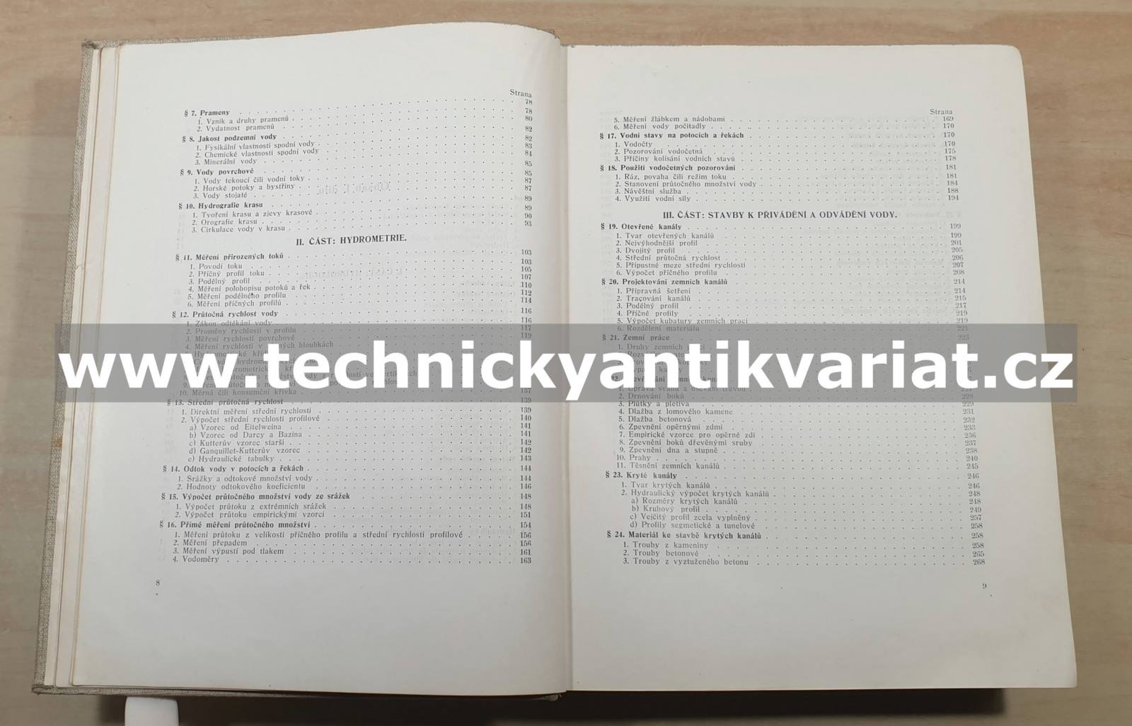 Nauka o melioracích, úpravách toků a hrazení bystřin I, II, III. - Vincenc Hlavinka (1927, 1927, 1928) 