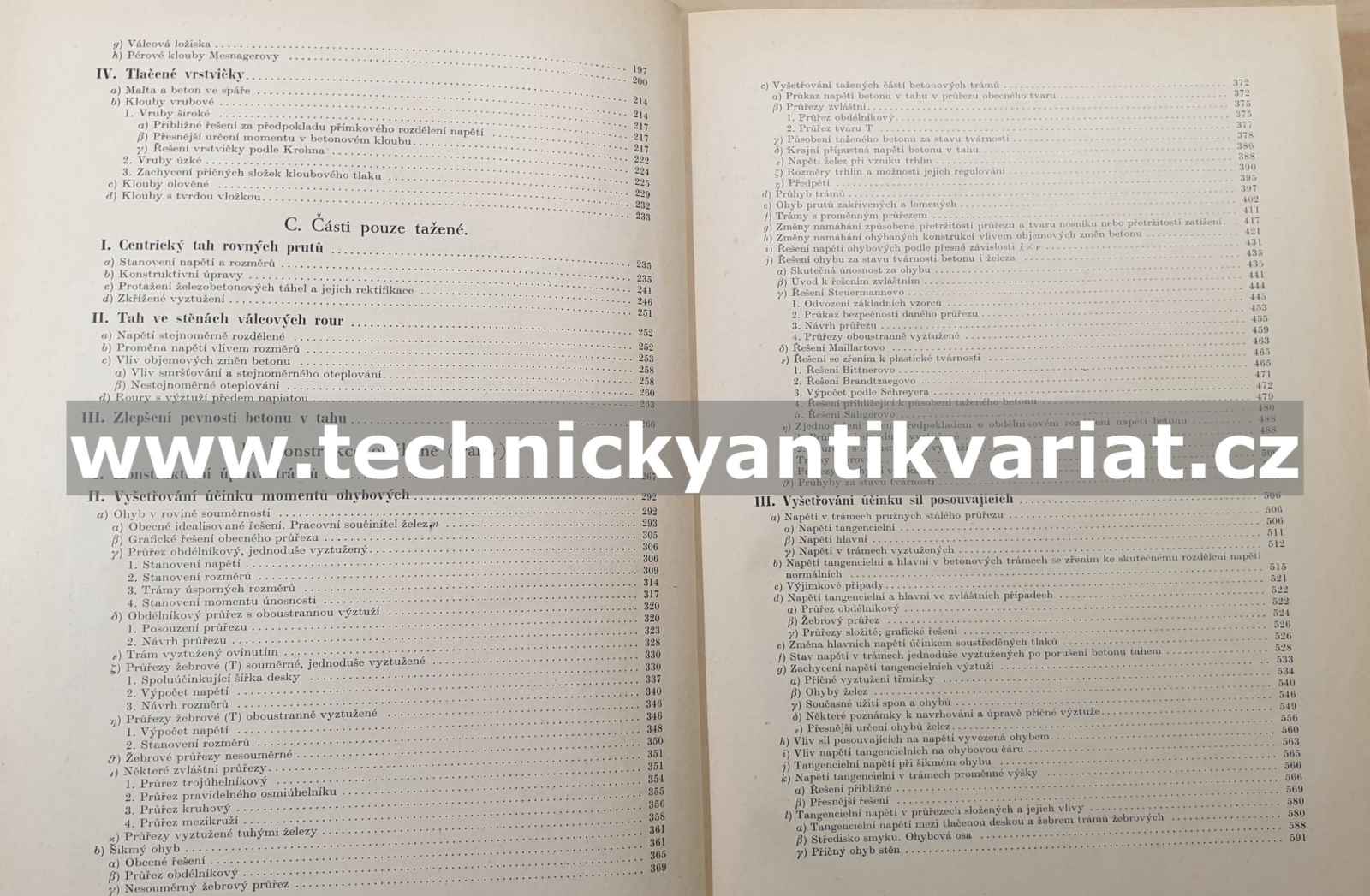 Stavitelství betonové - I.,II., - Stanislav Bechyně (1934, 1938)