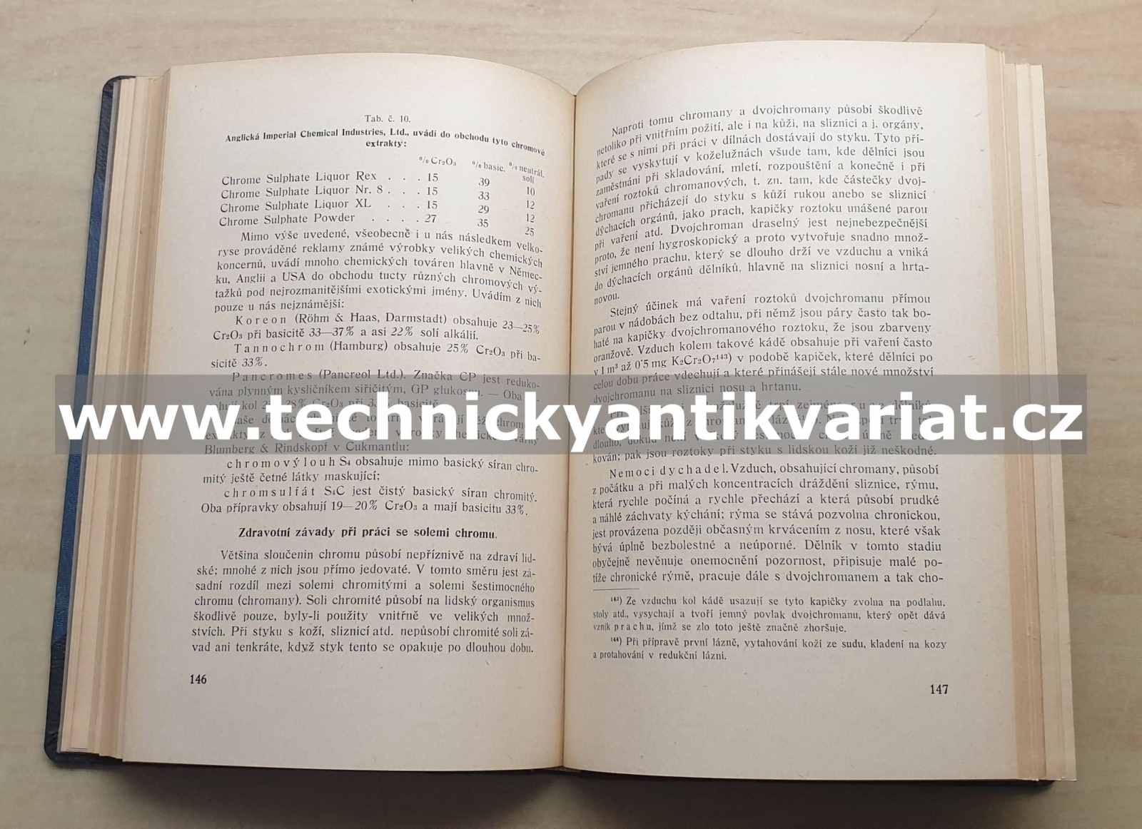 Soli chromu v koželužství - Václav Kubelka (1944)