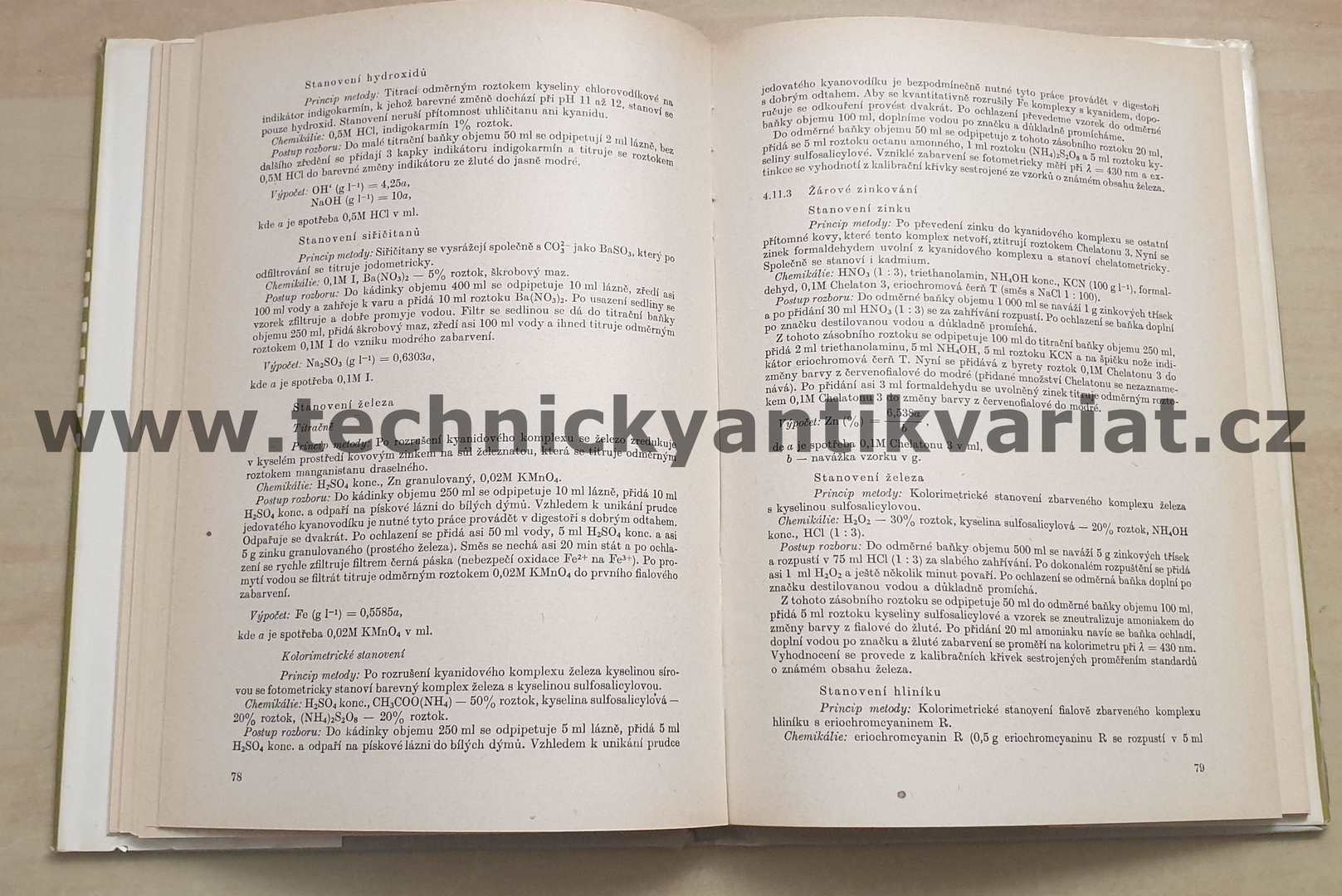 Rozbory lázní pro povrchovou úpravu kovů - Zdeněk Kubišta (1980)