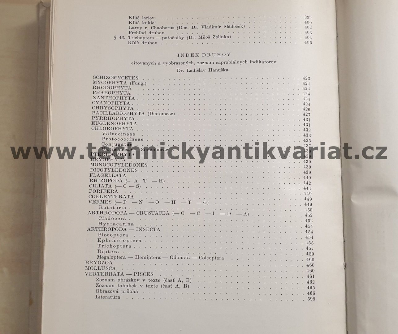Biologické metody skúmania a hodnotenia vod - Ladislav Hanuška (1956)