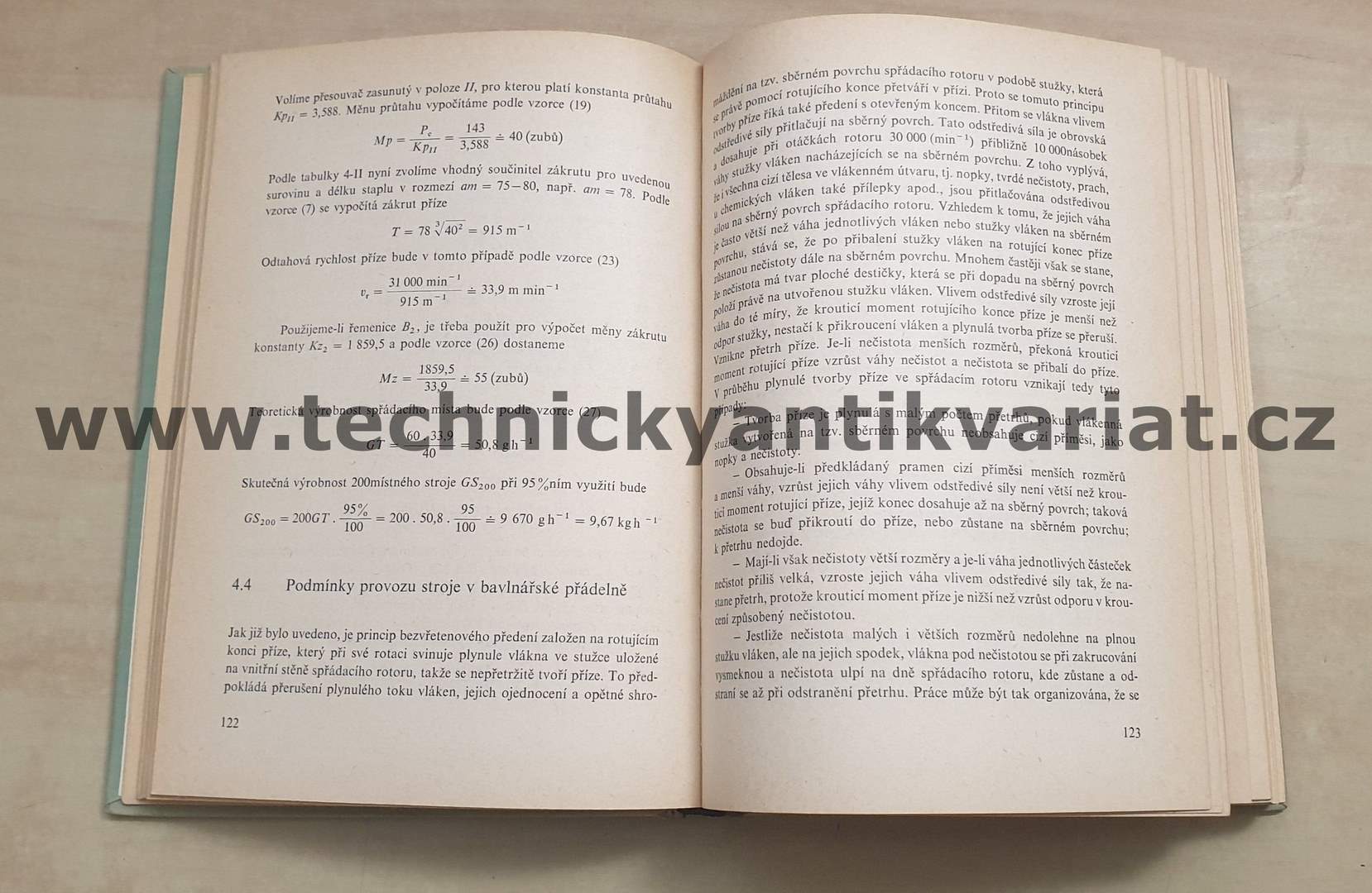 Bezvřetenové předení - Václav Rohlena (1974)