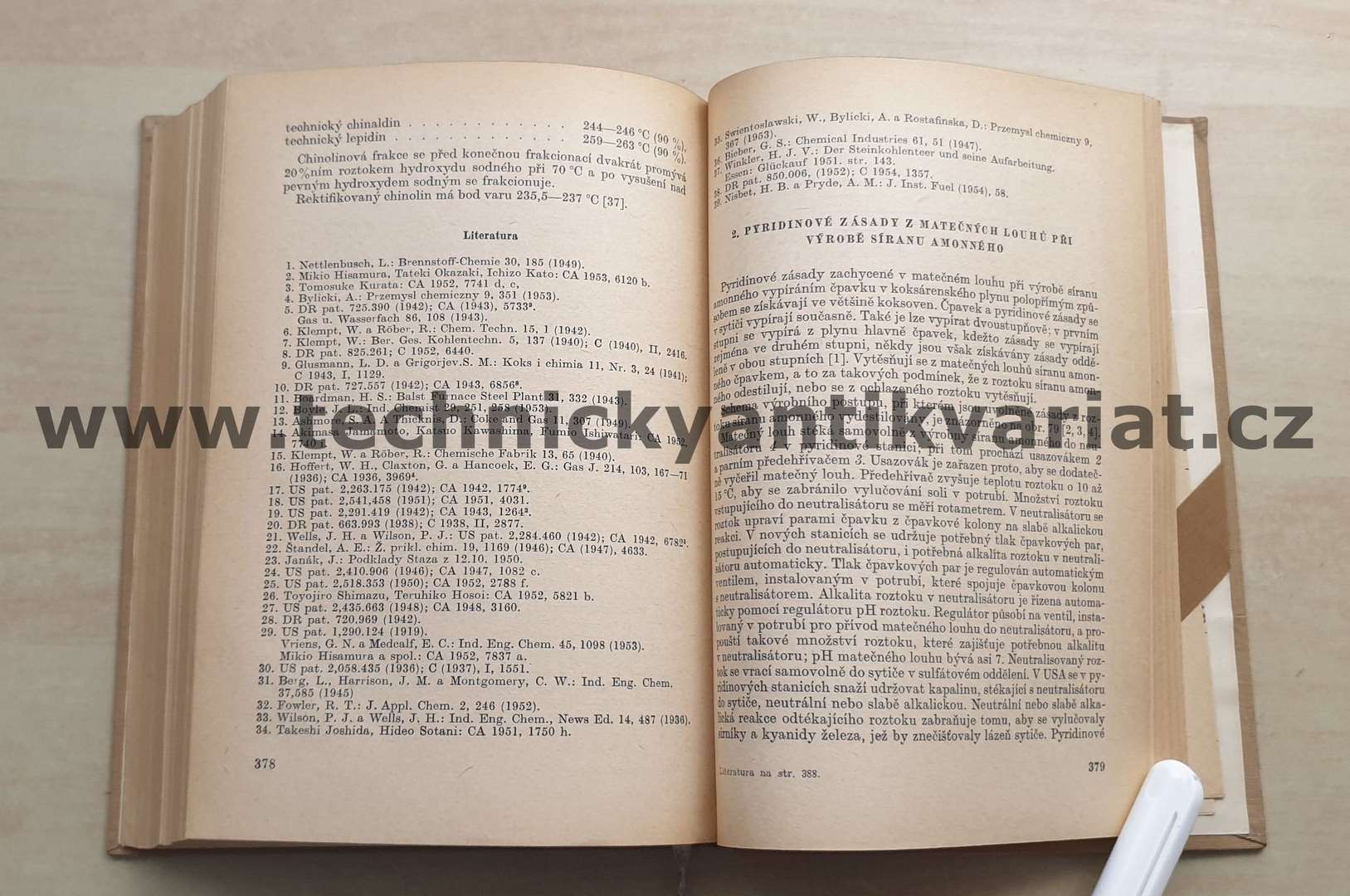 Fenoly a zásady z uhlí - A.Dierichs, R. Kubička (1956)