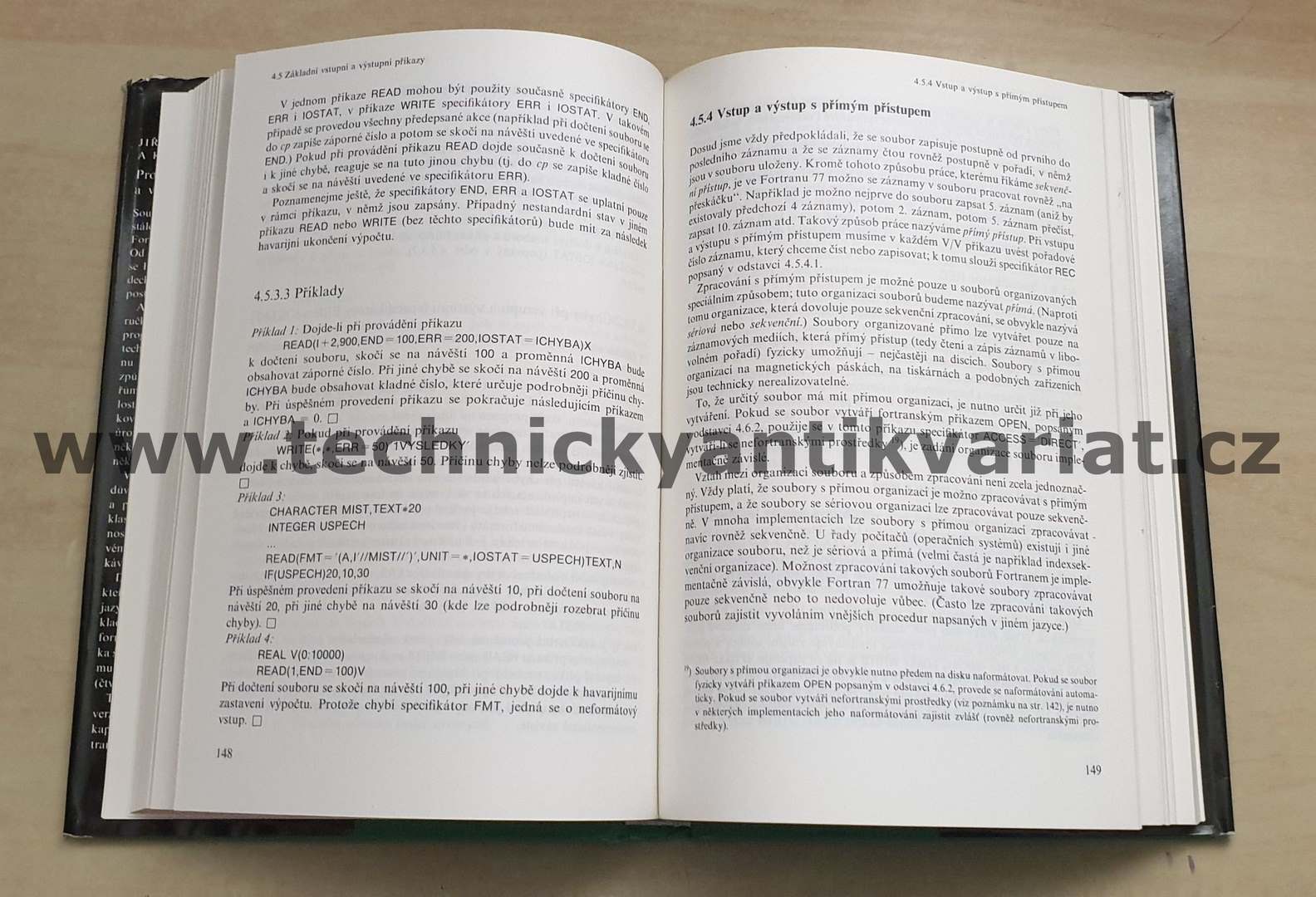 Fortran 77 - J.Hřebíček (1989)