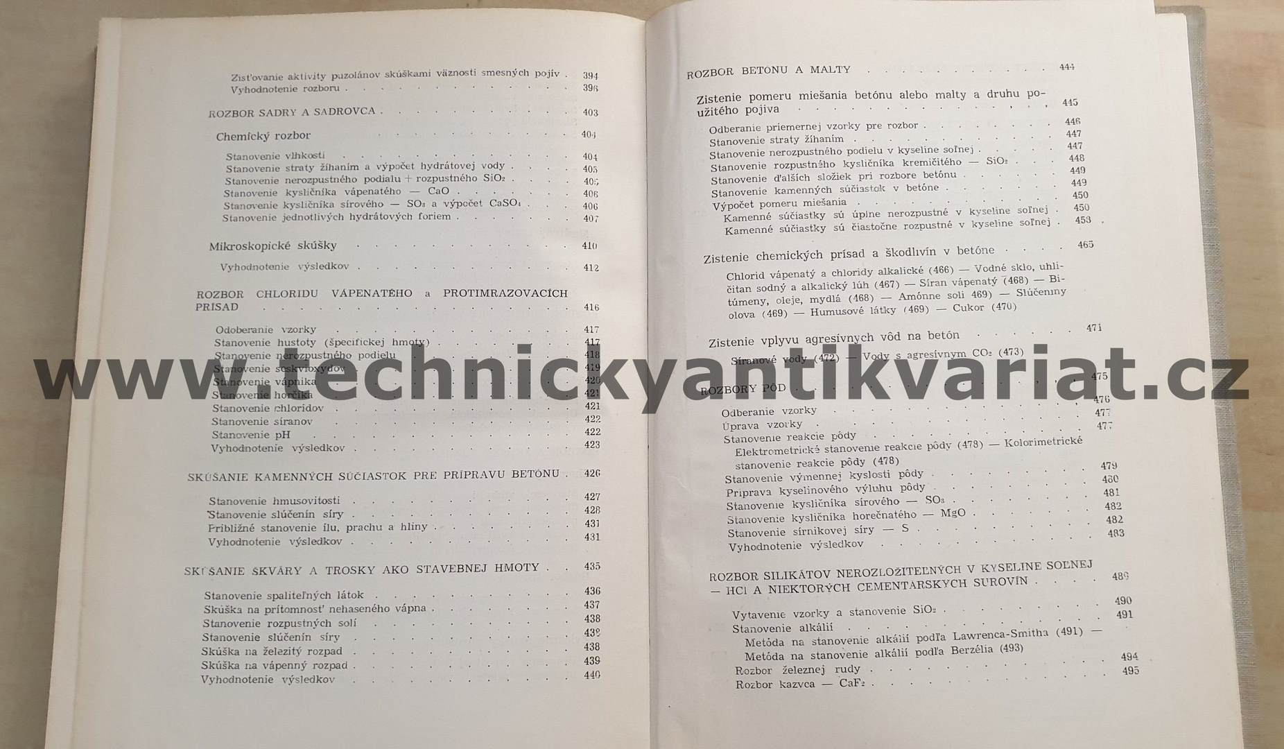 Chemické rozbory v stavebníctve - Jaromír Jambor (1953)