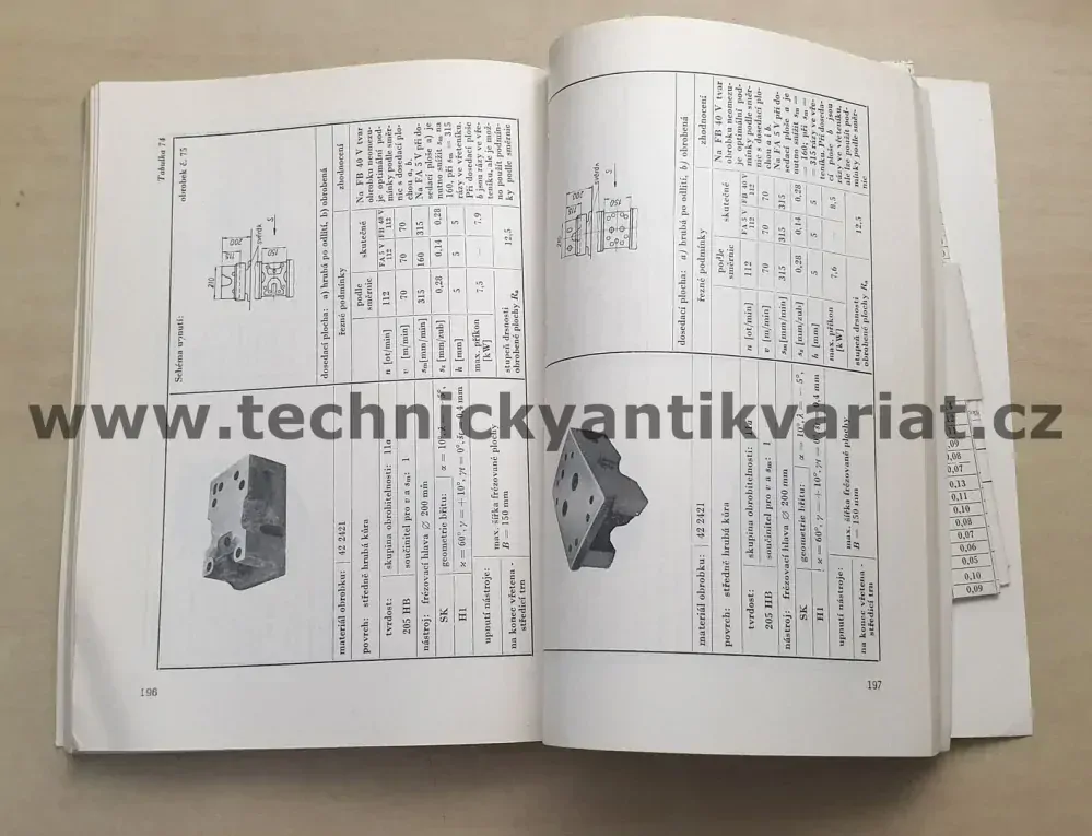 Volba podmínek pro výkonné frézování - Pechatý, Vodička (1969)