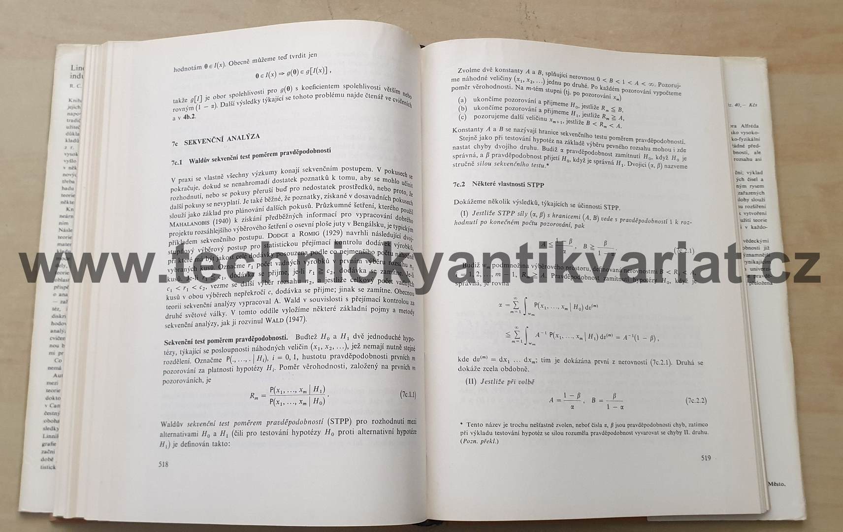 Lineární metody statistické indukce a jejich aplikace - Radhakrishna C. Rao (1978)