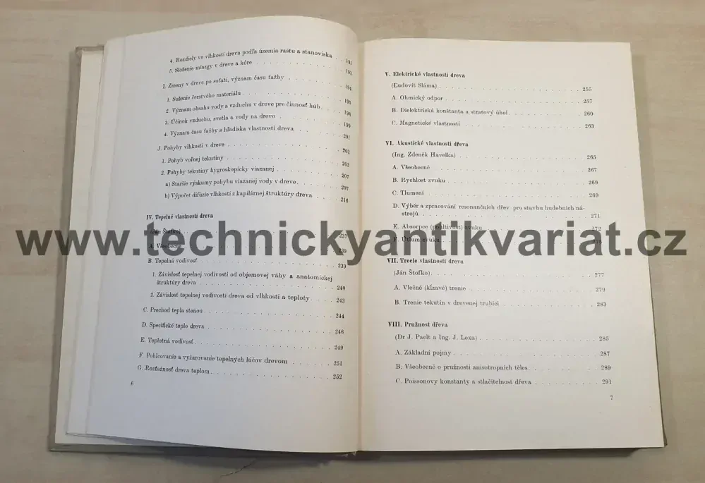 Mechanické a fyzikálne vlastnosti dreva - Lexa, Nečesaný, Paclt (1952)