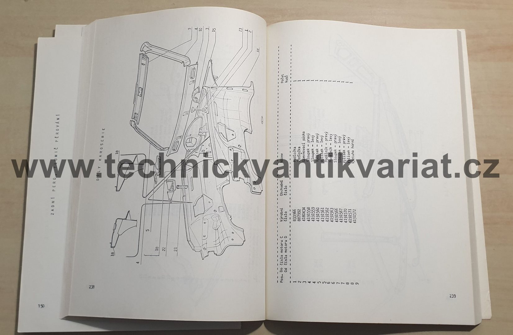 Fiat 128 - katalog náhradních dílů (1975)