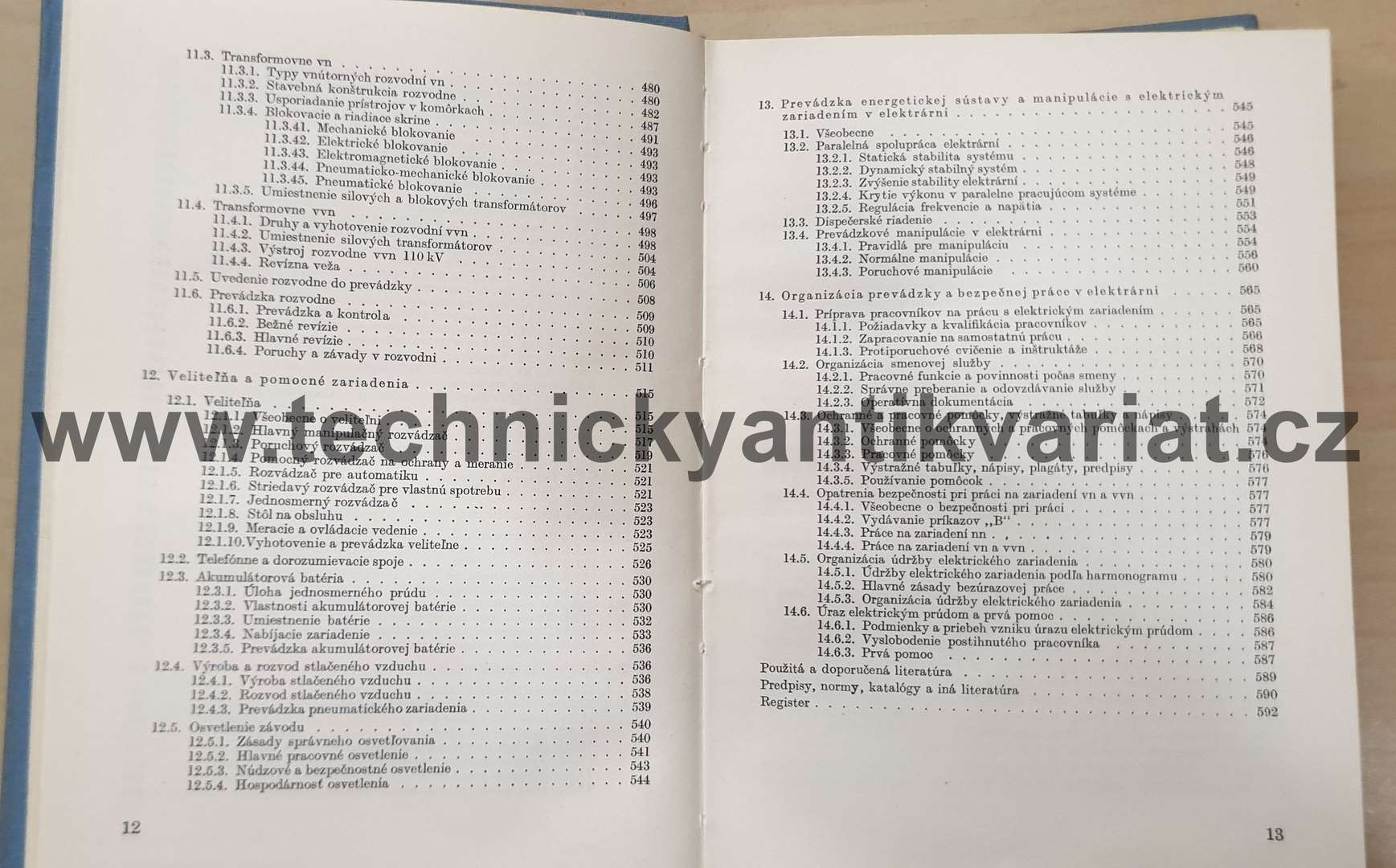 Elektrické zariadenie elektrárne - F. Gajarský (1960)