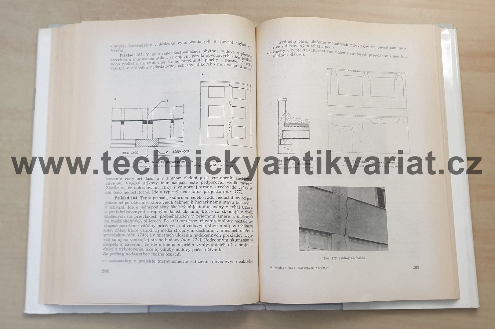 Príklady chýb stavebných výrobkov a konštrukcií - Hamák, Kovač (1972)