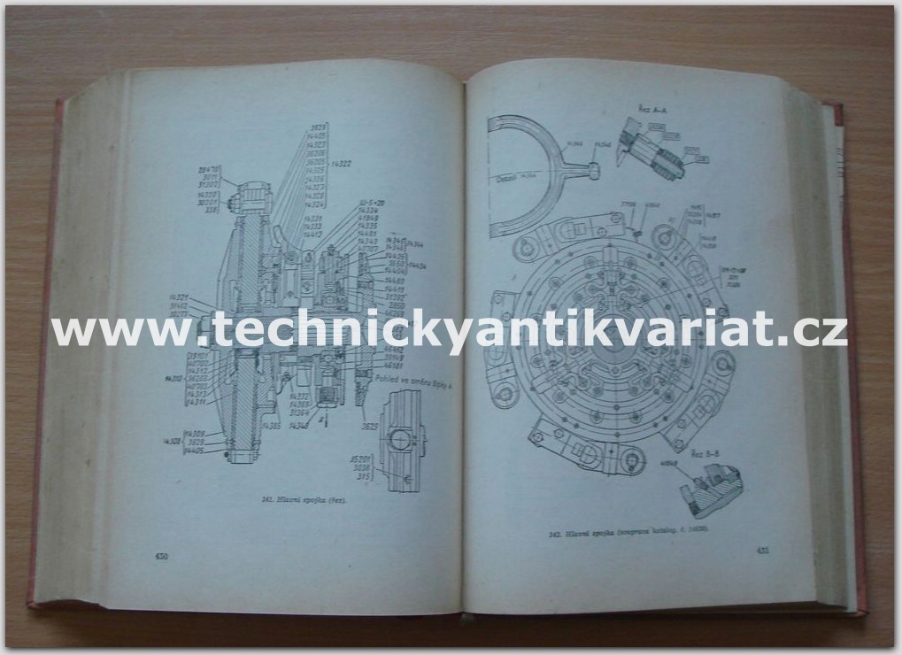 Traktor S100, S80 - popis, katalog náhradních dílů (1963)