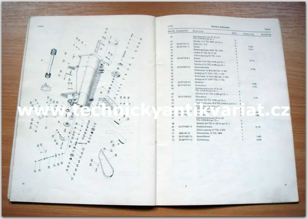 Fortschritt - žací řádkovač E 301