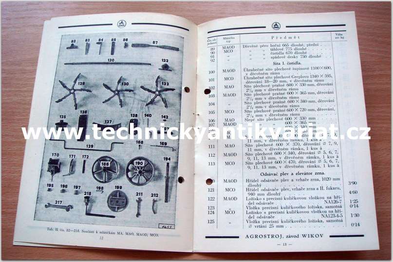 Wikov - mlátičky MAOD 22, MCO 22