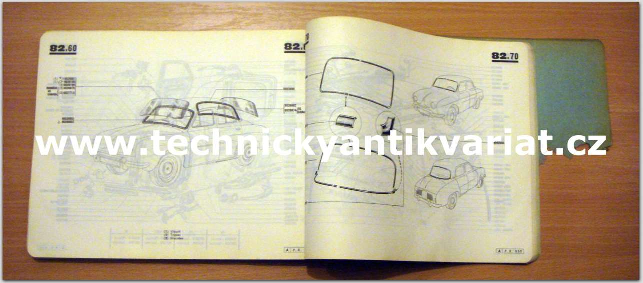 Renault Dauphine R 1090 - catalogue useul de pieces de rechange (1960)
