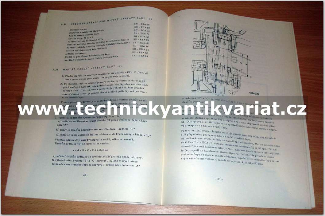 Liaz MT 100 - přední náprava - tuhá