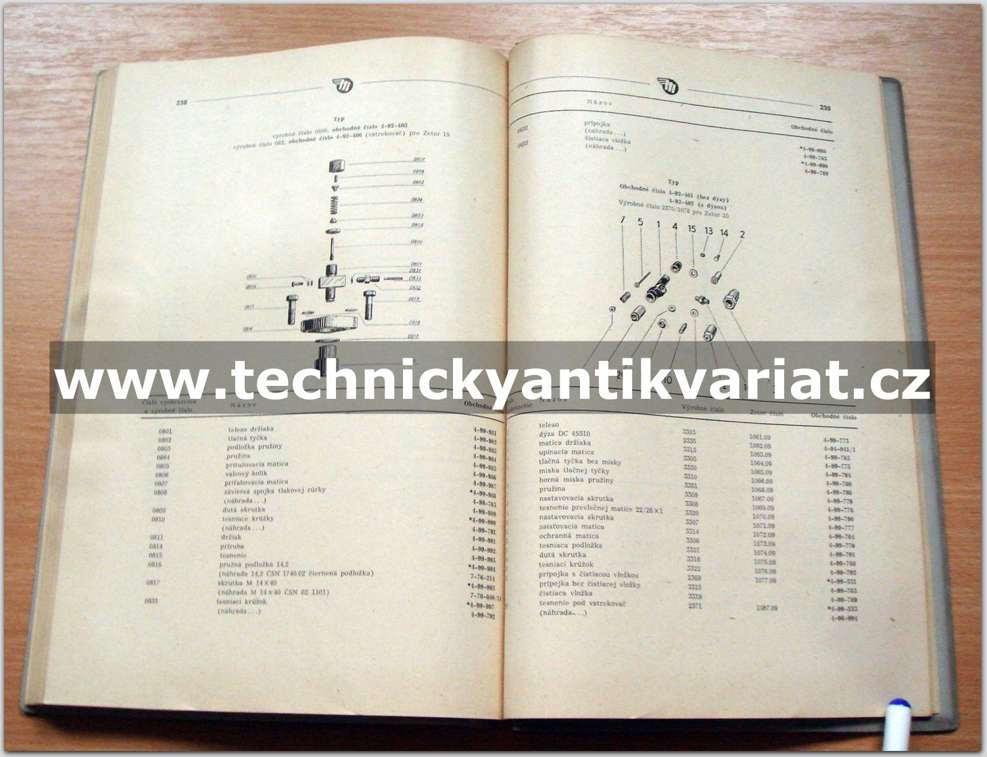 katalog vstřikovacího zařízení pro motorová vozidla