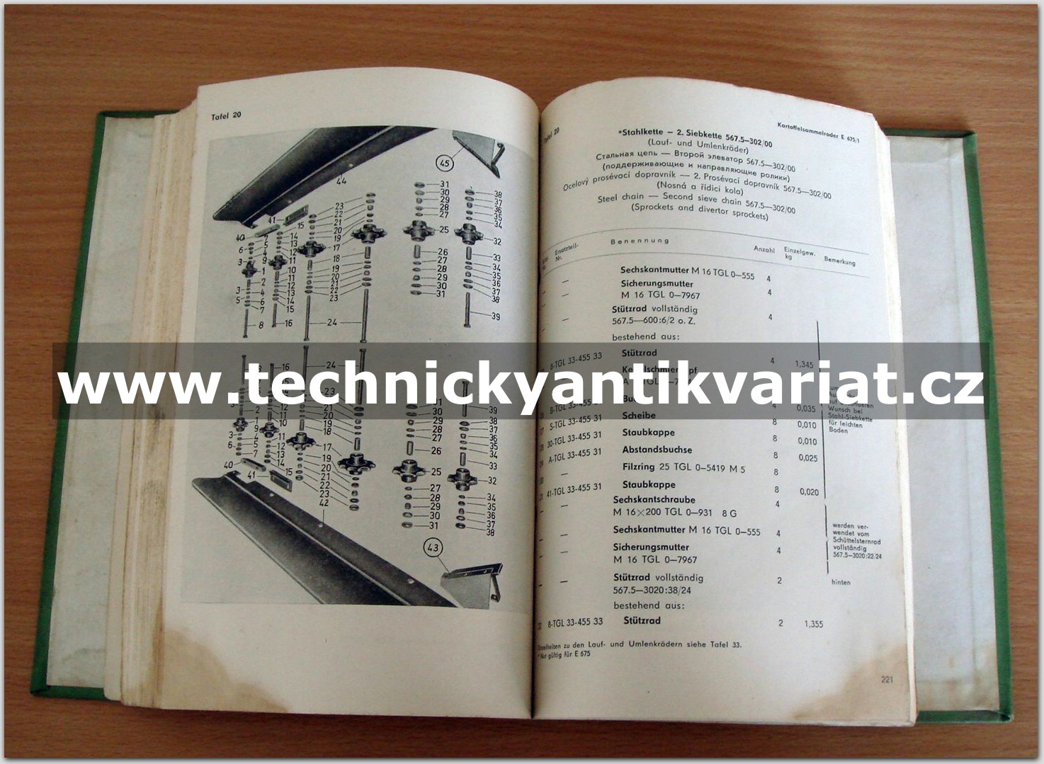 Kartoffelsammelroder E 675/1