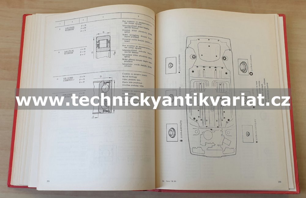 VAZ 2108 - katalog náhradních dílů (1990)