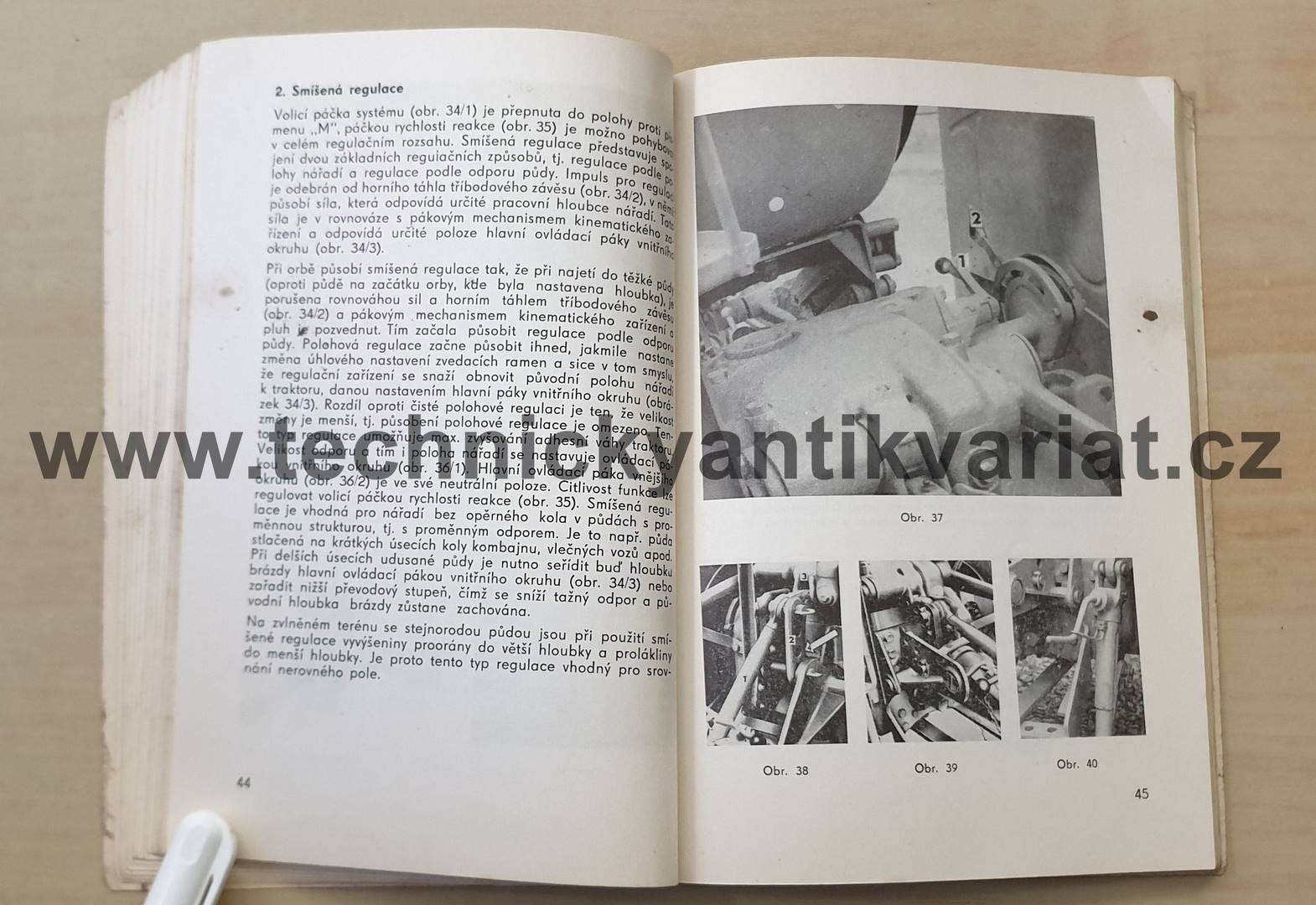 Zetormatic - regulační hydraulika (popis, údržba, seřízení, seznam náhradních dílů)