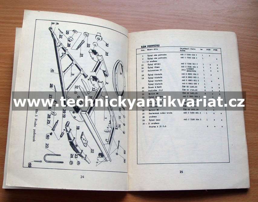 Přívěs P93s P78s - návod, katalog (1978)