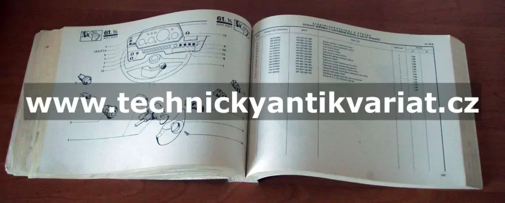 Avia A31.1 - katalog náhradních dílů (1988)