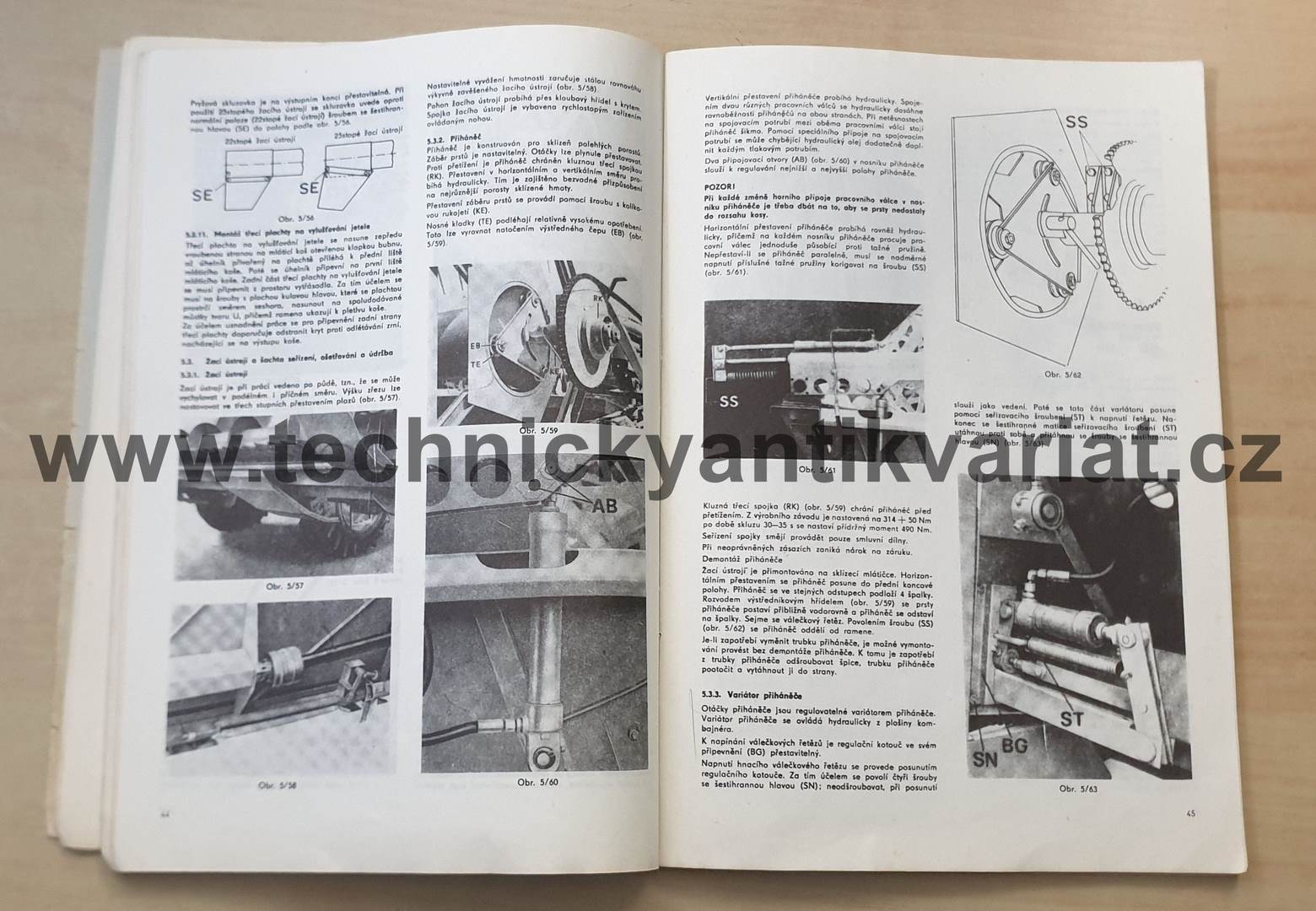 Fortschritt - sklízecí mlátička E516 - návod k obsluze