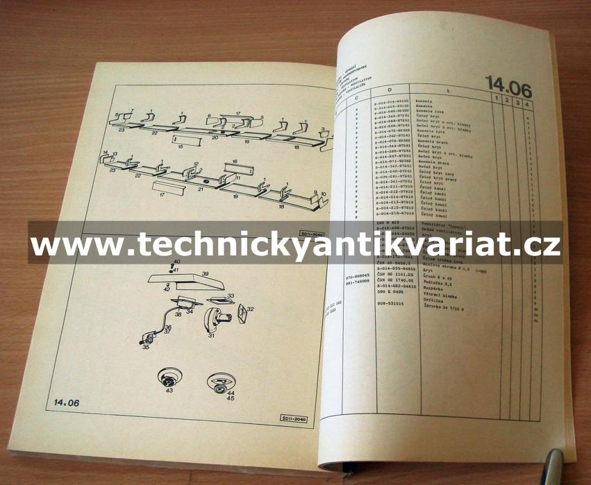 Karosa Š11 ŠL11 ŠD11 - katalog náhradních dílů