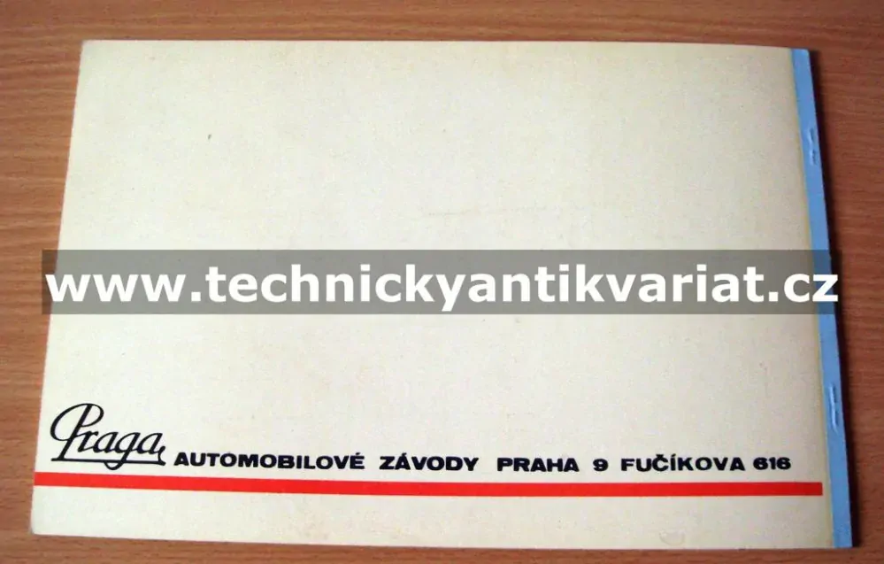 Praga 2M70 - návod k obsluze