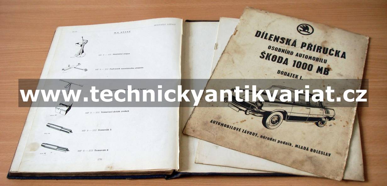Škoda 1000MB - dílenská příručka (1964)