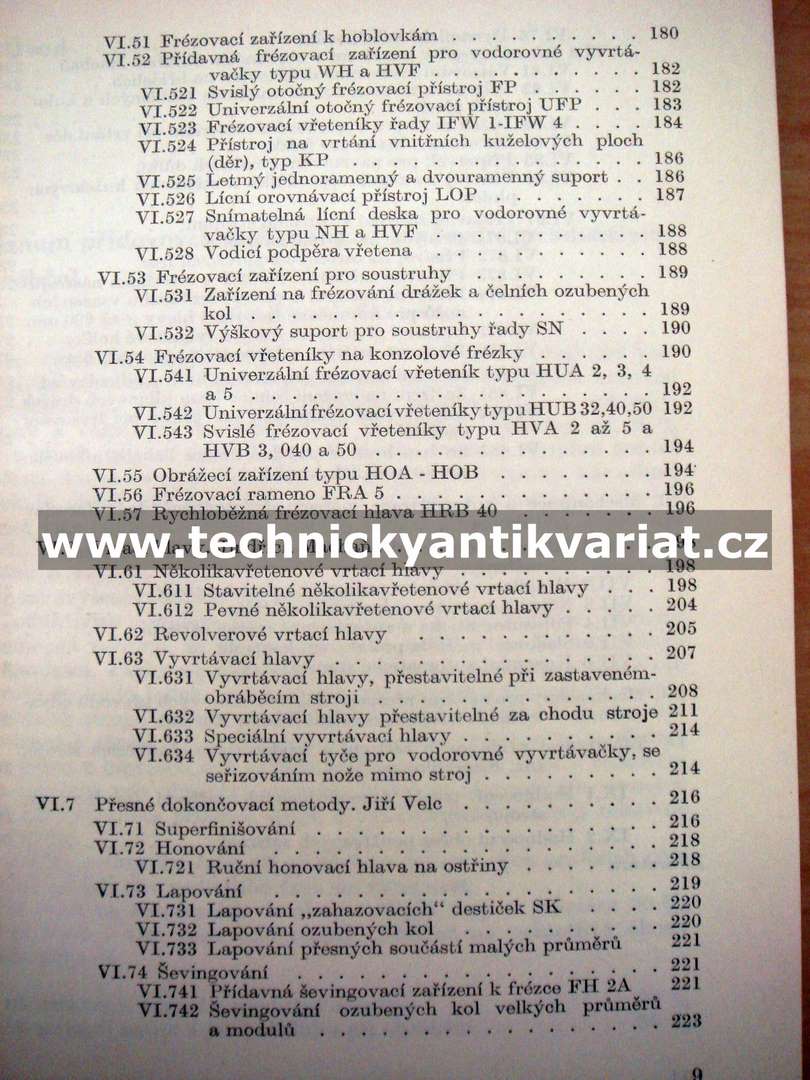 Přídavná zařízení obráběcích strojů - Karel Skibar (1966)