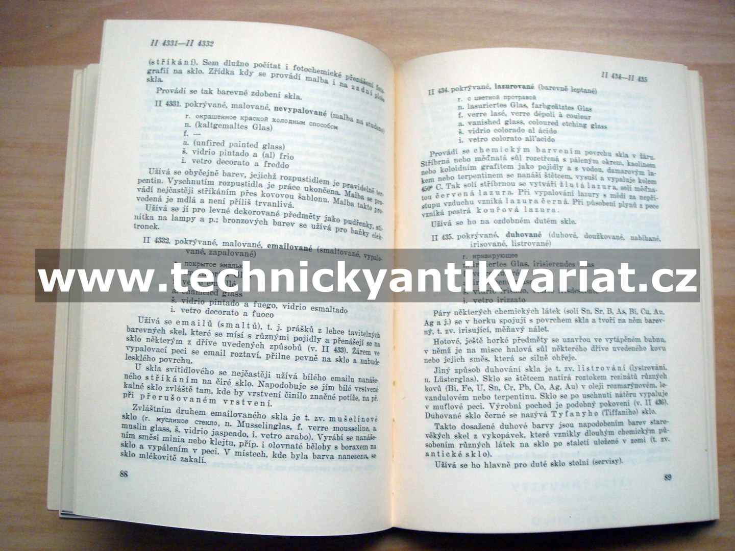 Třídění a názvosloví skla
