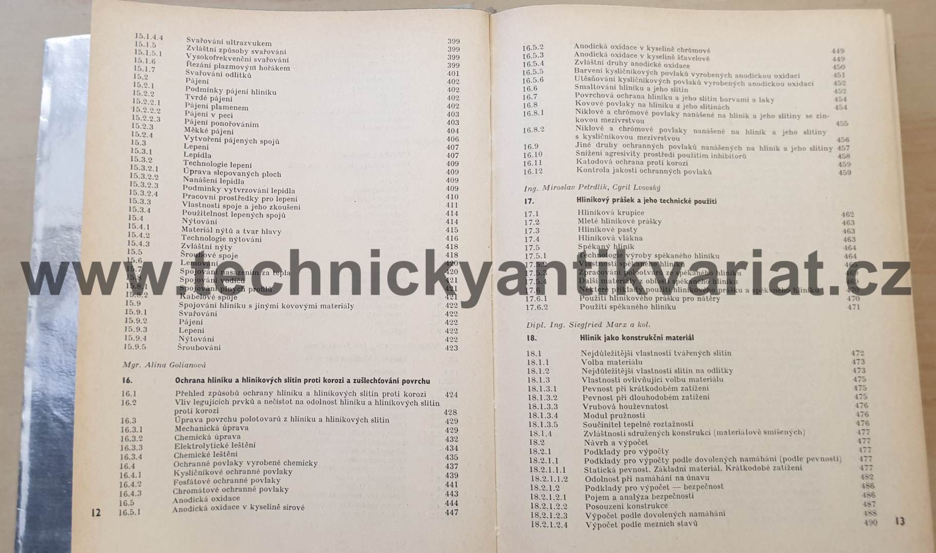 Příručka o hliníku - kolektiv autorů (1969)