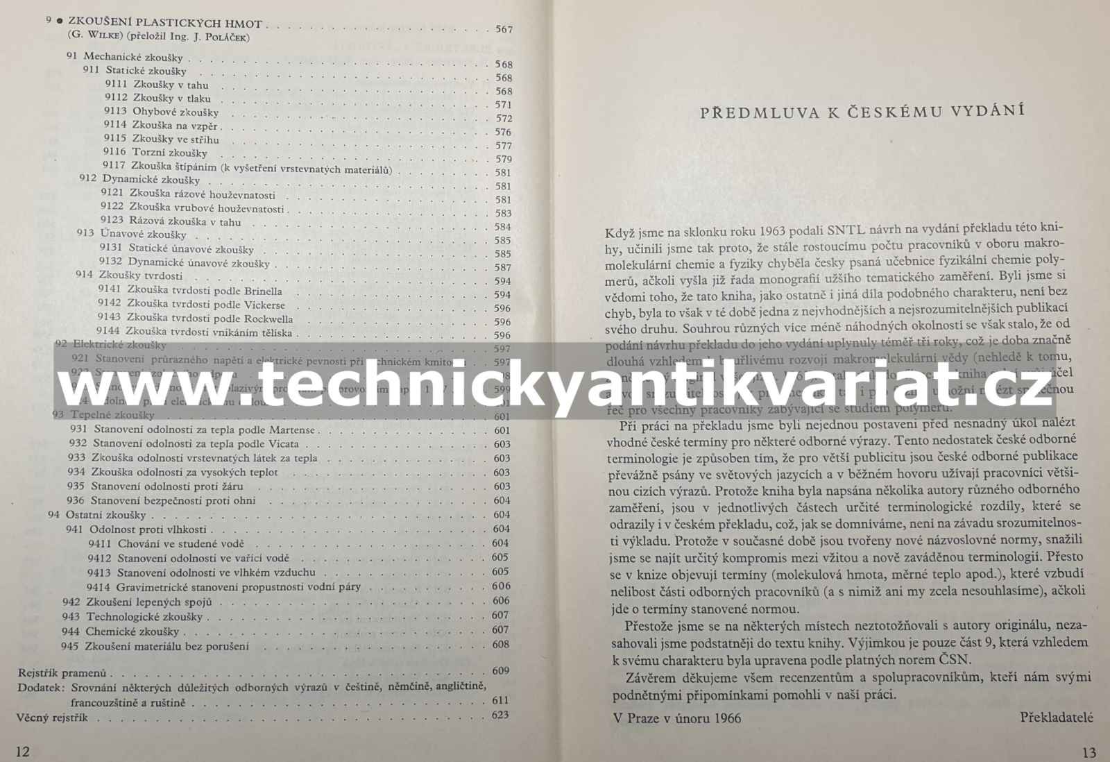Fyzika polymerů - Holzmůller, Altenburg (1966)