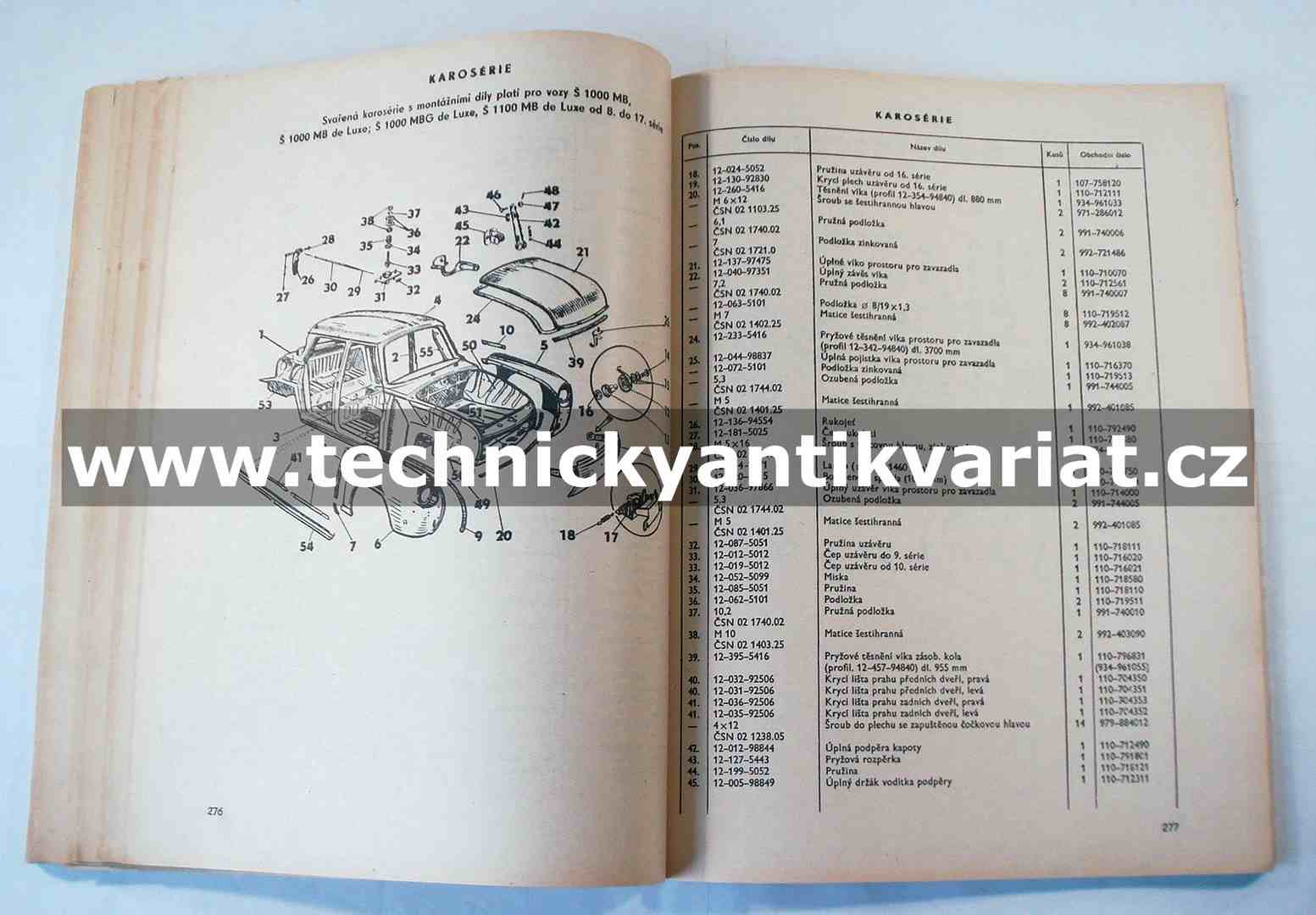 Škoda 1000 1100 MB MBX MBG 