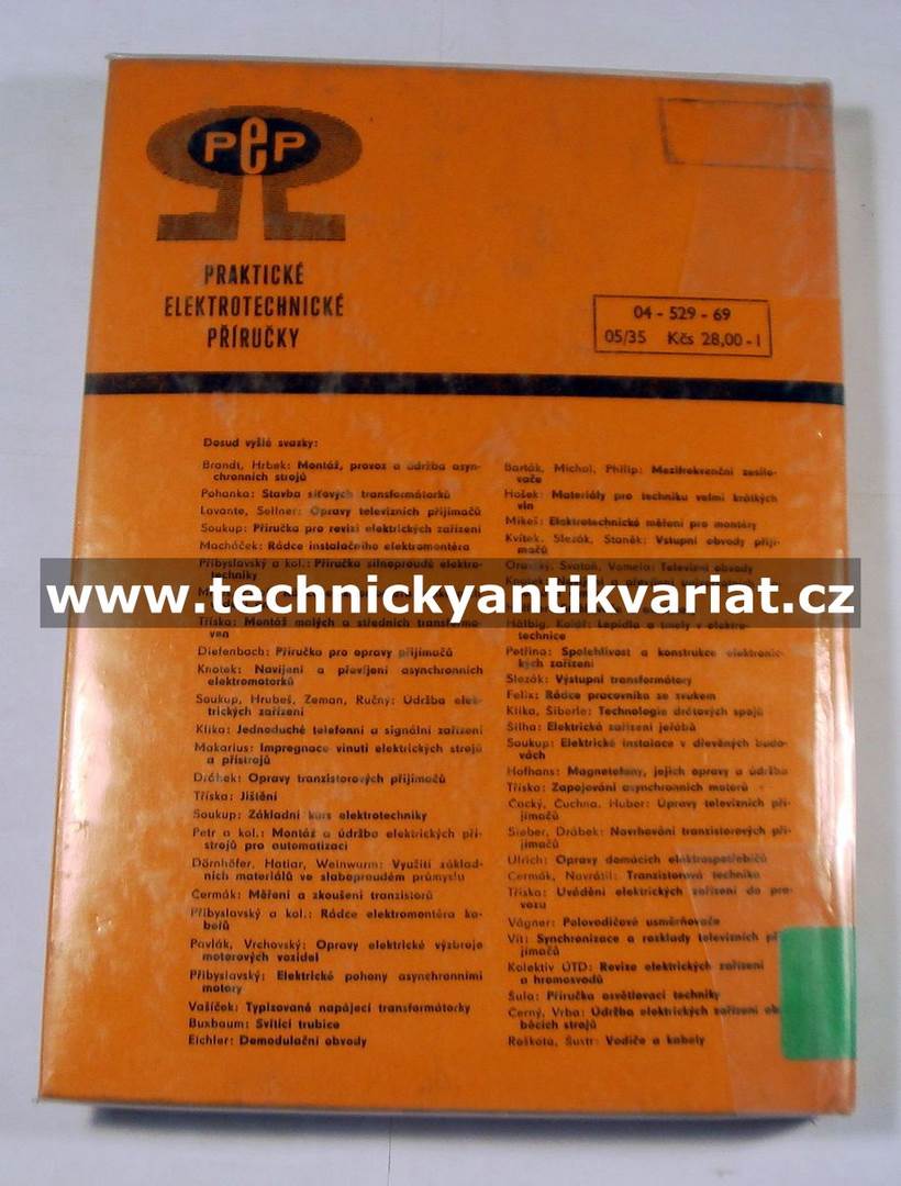 Instalace silovými kabely do 750V - Švanda, Přibyslavský (1969)