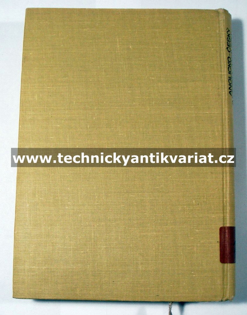 Anglicko-český a česko-anglický chemicko-technologický technický slovník