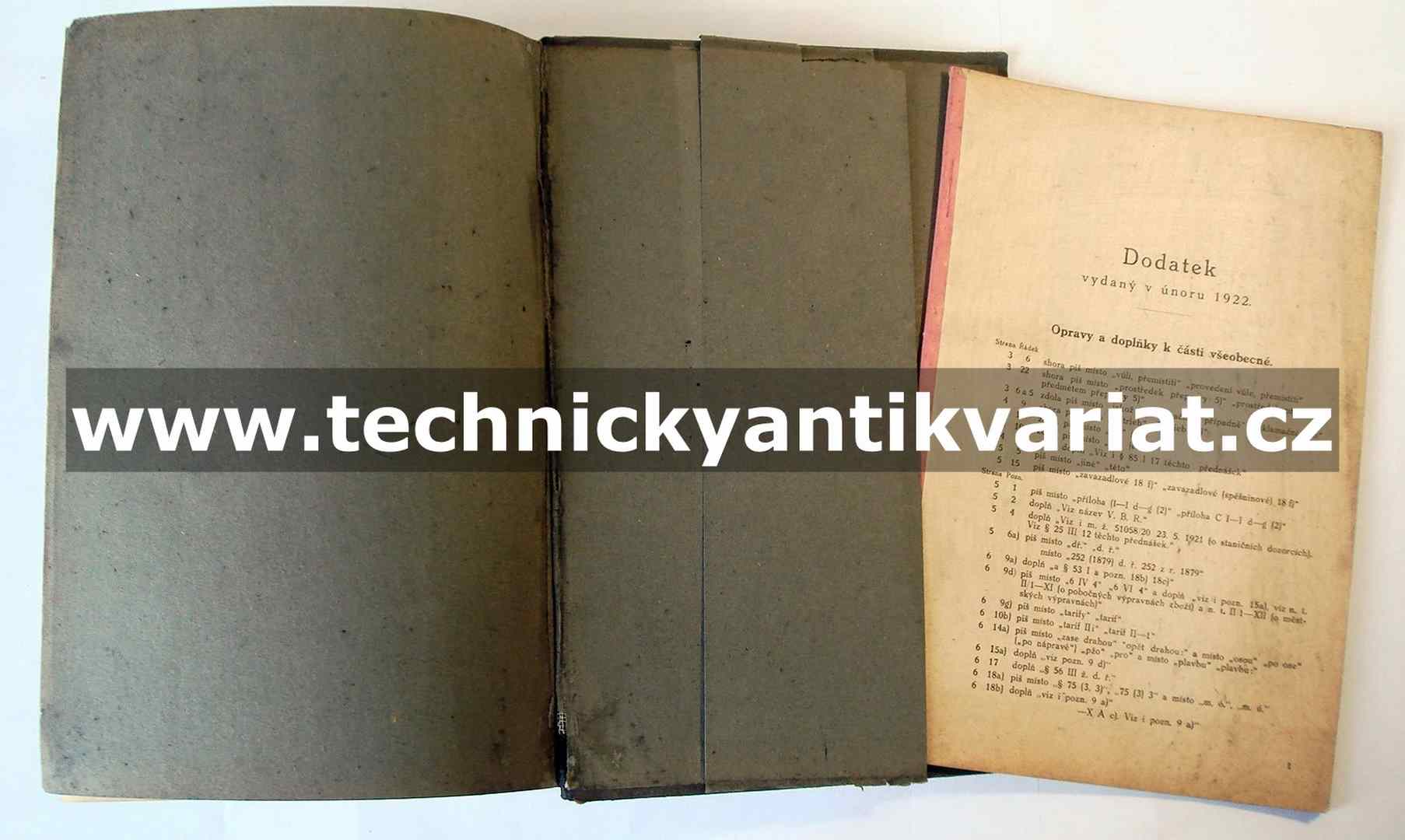 Soustavný přehled předpisů o železniční přepravě po Čs. státních drahách I.díl
