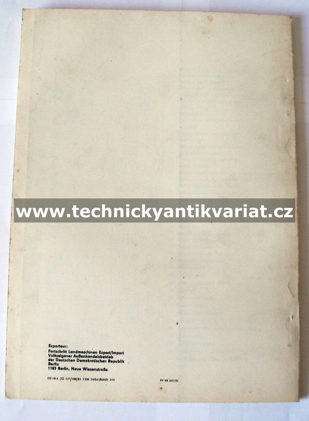 Fortschritt E 302 žací řádkovač