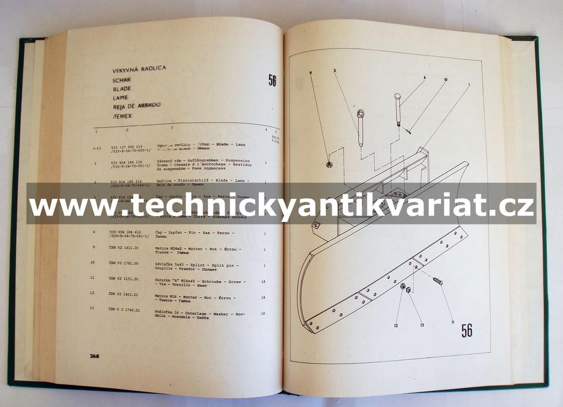 UNC 060 - Katalog součástí a náhradních dielov (1984)