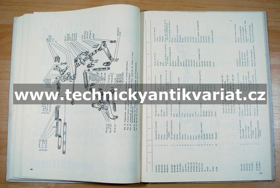 Traktor DT 75M - katalog náhradních dílů (1981)