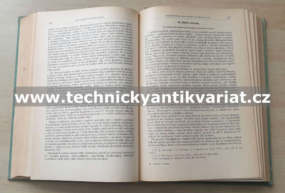 Vybrané metody anorganické analysy - Hillebrand, Lundell, Bright, Hoffman (1958)