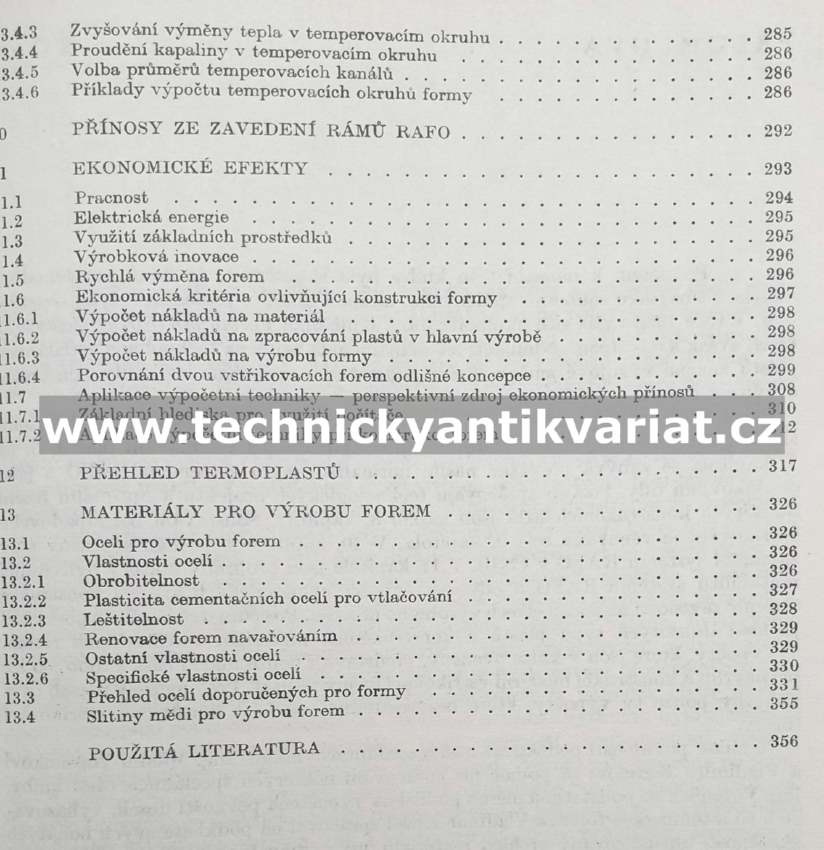 Standardizace rámů a součástí forem pro vstřikování termoplastů - Hendrych, Weber, Doležal (1986)