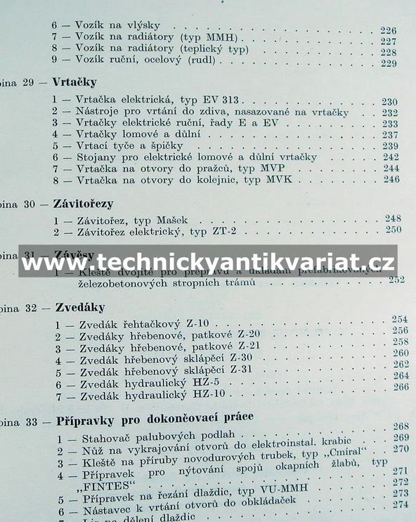 Katalog drobných strojů pro stavebnictví