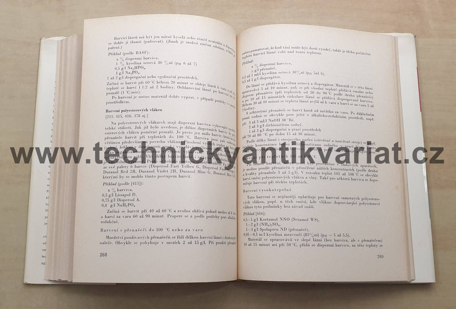 Disperzní barviva - V. Hladík (1976)