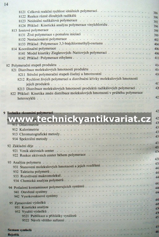Mechanismus a kinetika polymerací