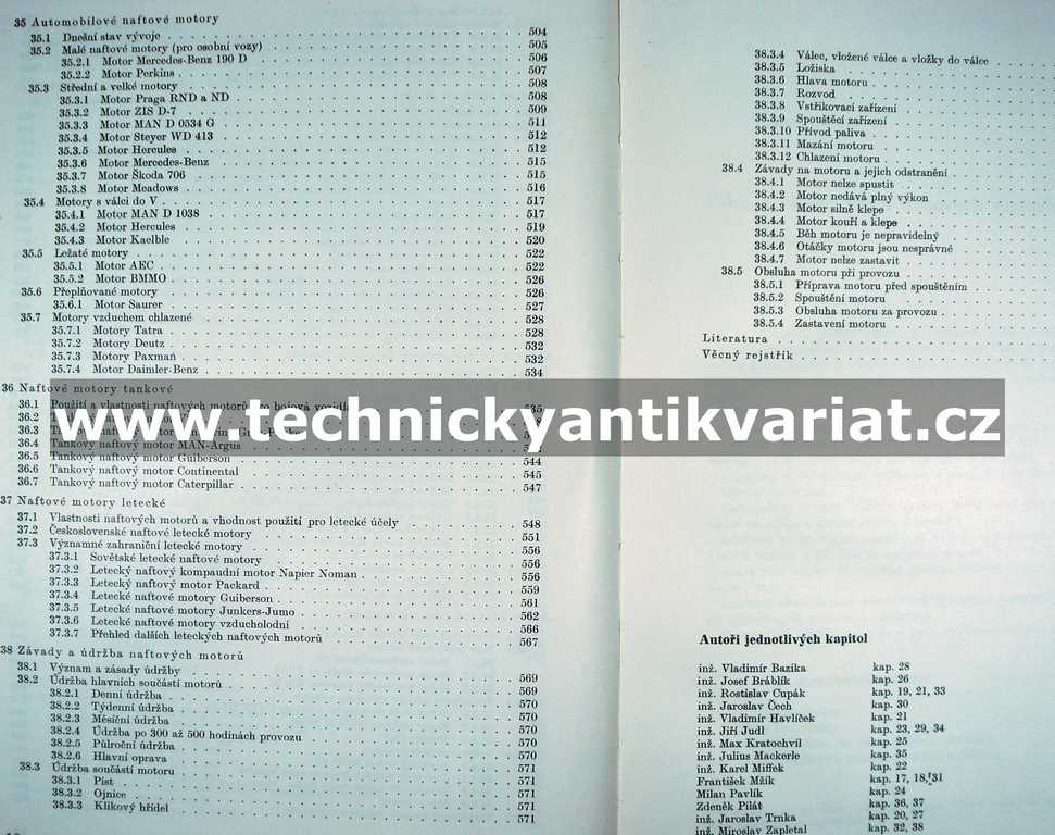 Naftové motory čtyřdobé II.