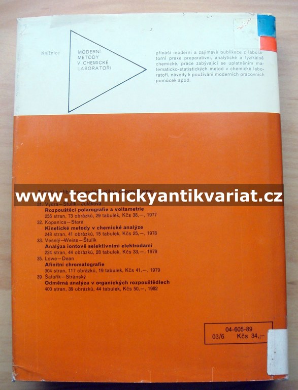Metody analýzy čistých chemikálií - Čapuchin, Přibyl (1989)