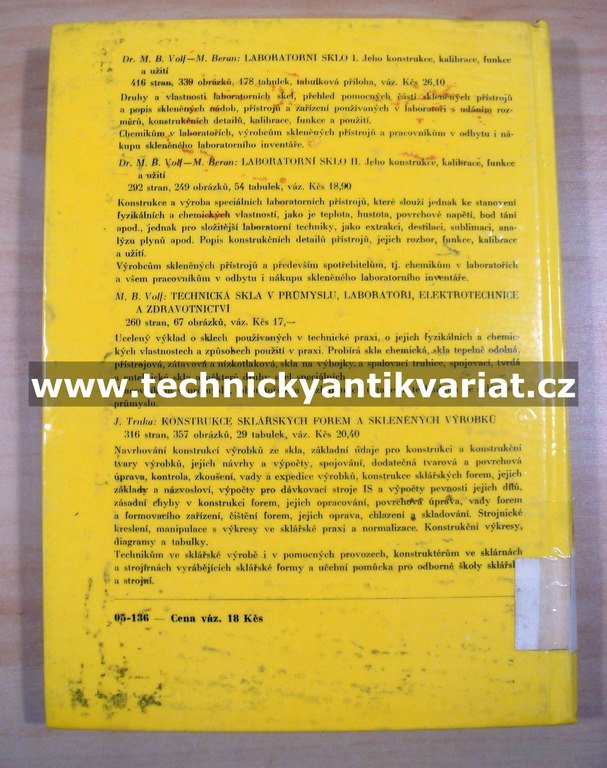 Technické sklo - V. Balcar, V. Vykouk (1960)